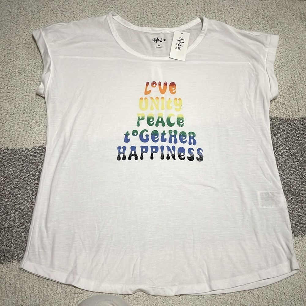 NWT- Style & Co. - LP. Graphic Tee